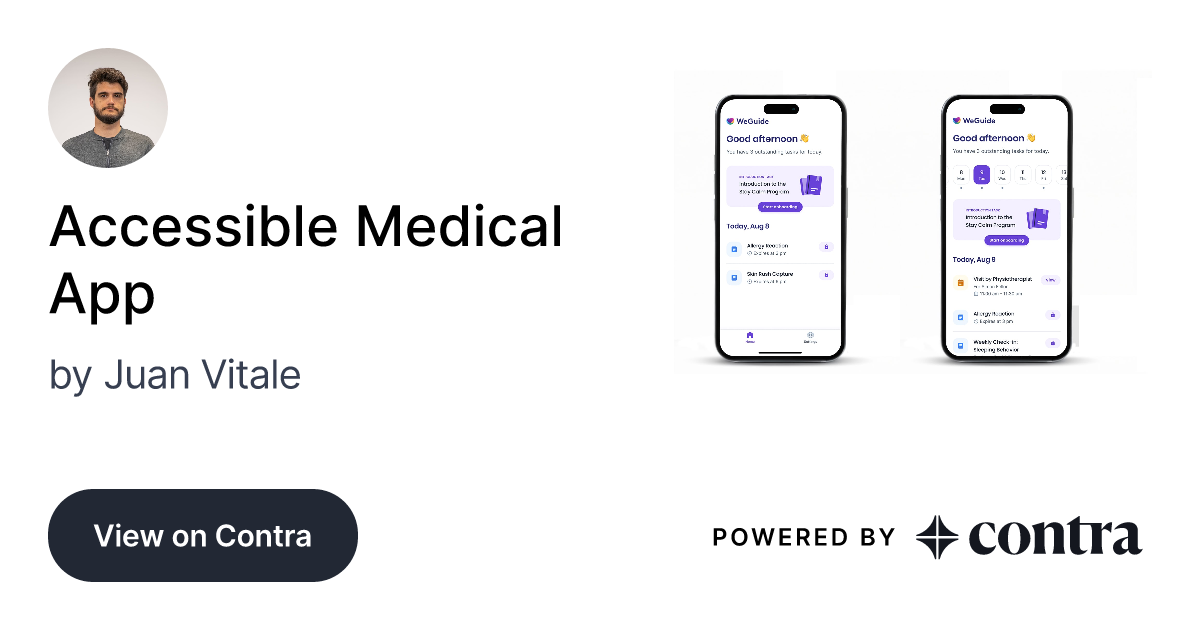 Accessible Medical App By Juan Vitale