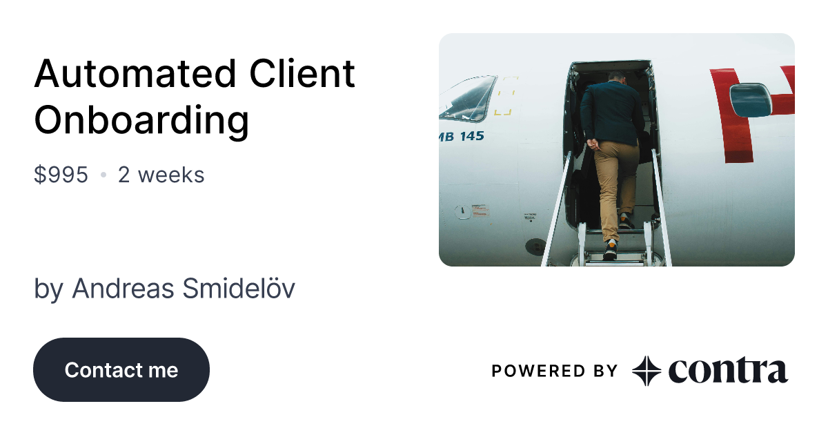 Automated Client Onboarding By Andreas Smidel V