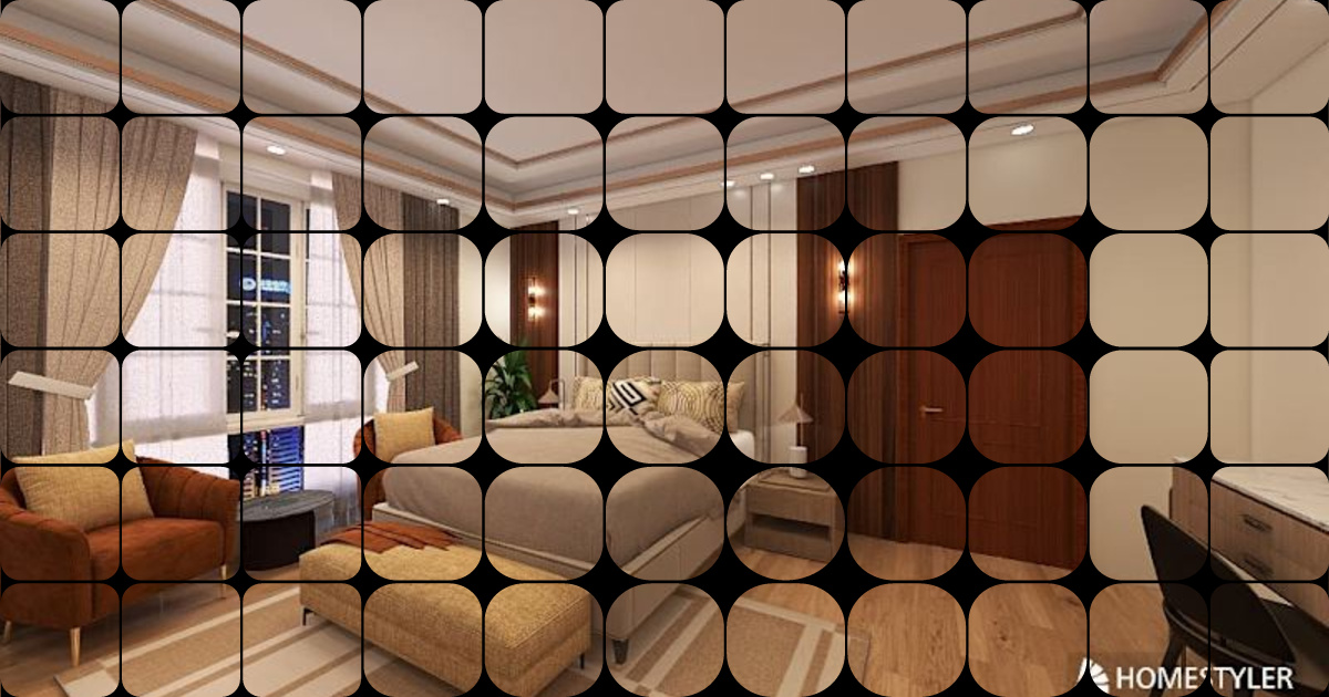 Stunning 3D Render for Luxury Master Bedroom Design