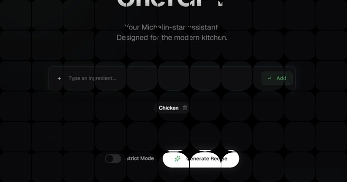 Built an AI-powered culinary assistant to generate recipes from ...