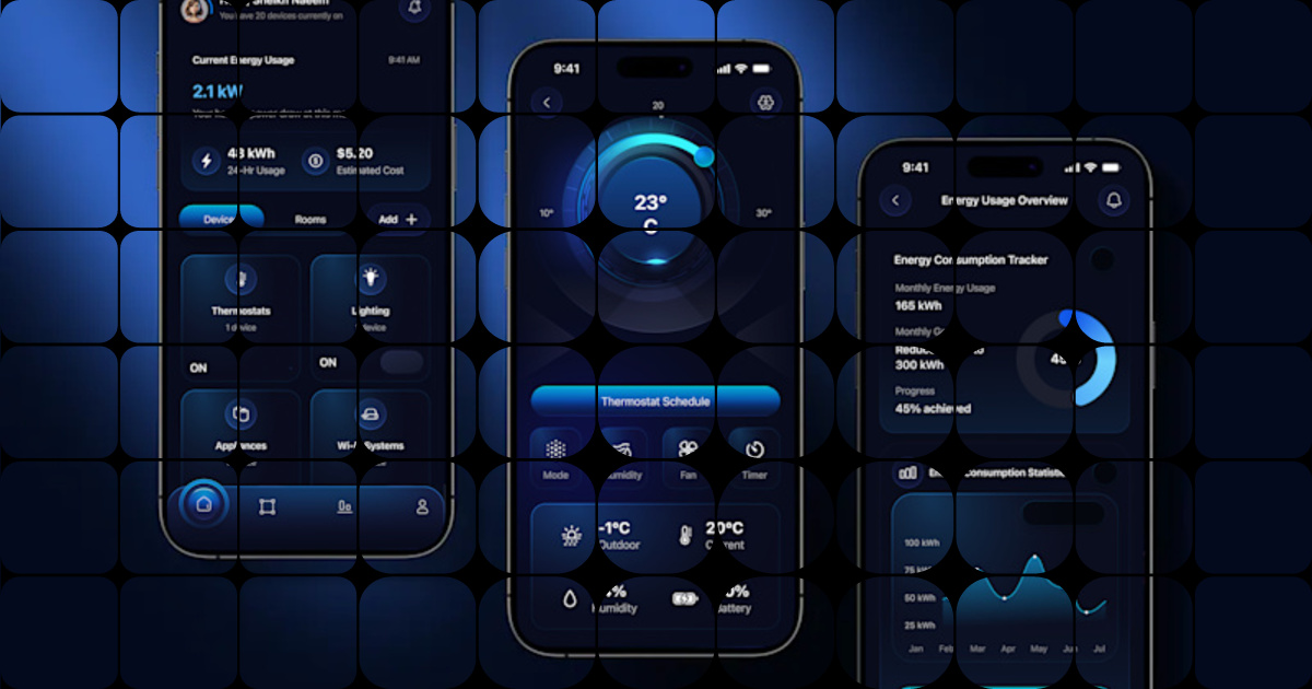 Smart Home App Design Hey Everyone,,,, Excited to share a sleek and ...