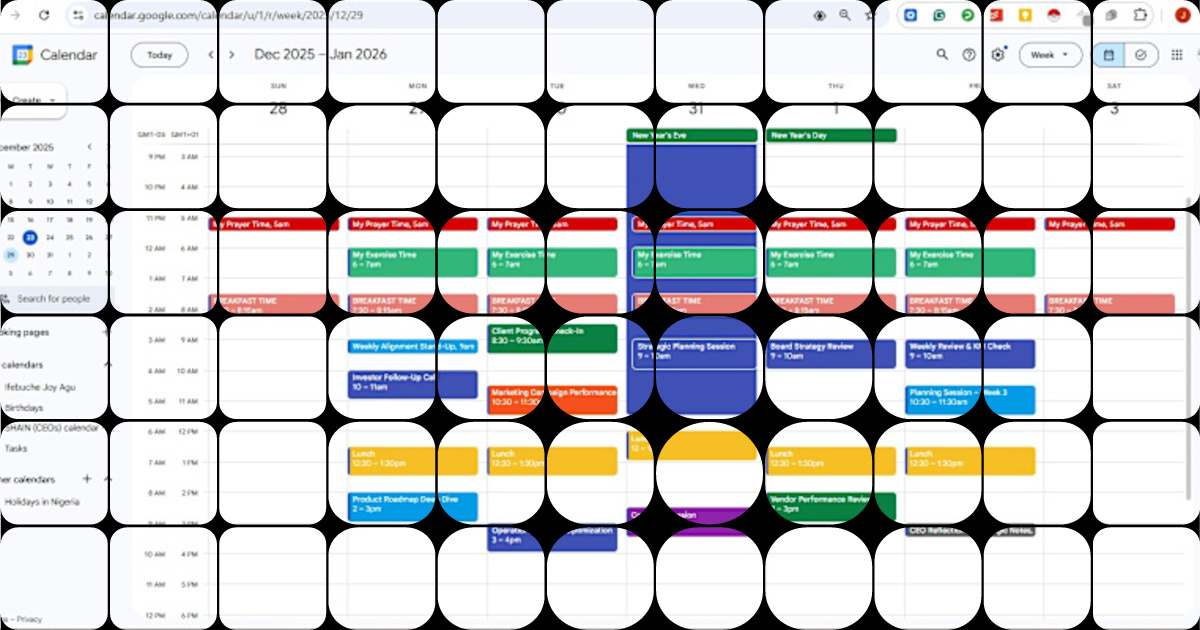 Streamlined Executive Calendar Management Across Time Zones