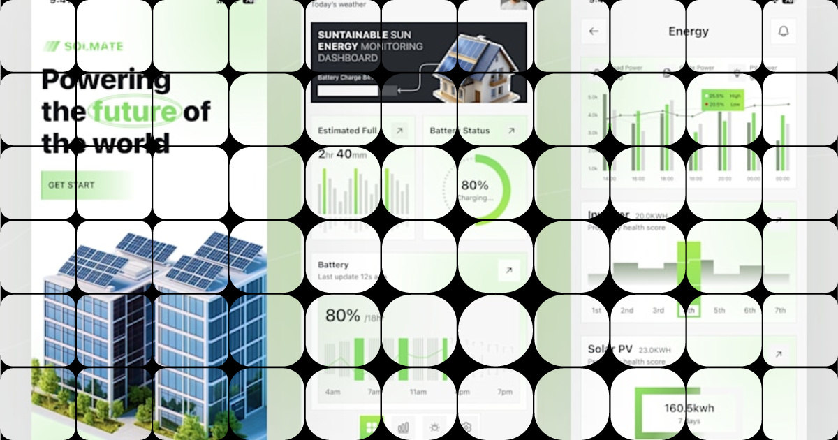 Design Stunning UI for Solmate's Sustainable Energy App