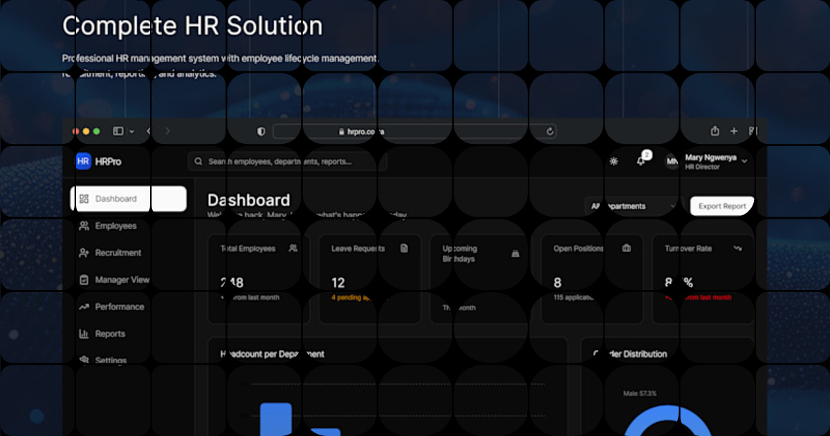 Comprehensive HR Management: All-in-One Solution Designed in Figma
