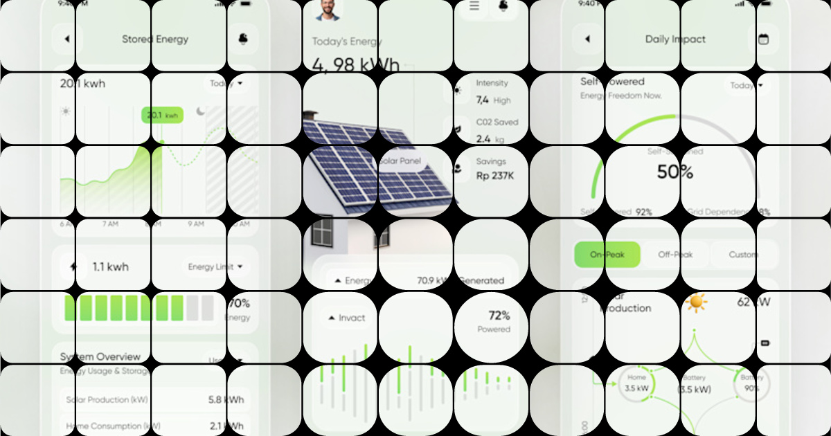 Expert UX Design for Solar Power IoT Energy Management App