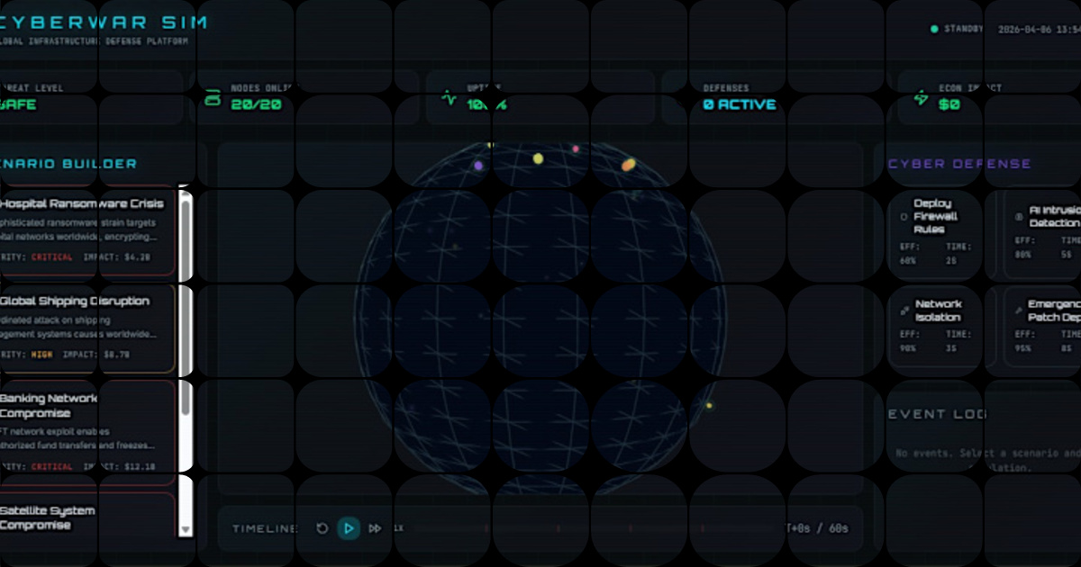 Advanced Global Infrastructure Simulation Web Platform