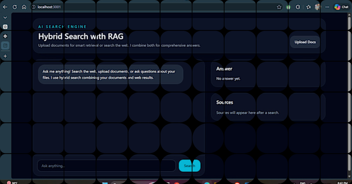 Built a production-ready AI Search Engine using Retrieval-Augmented ...
