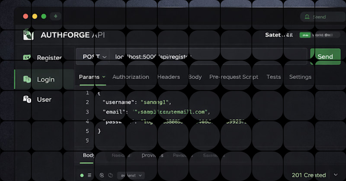 AuthForge is a lightweight authentication service designed to handle ...