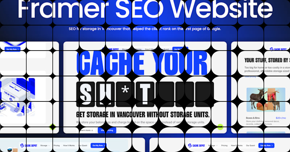 Six months ago, the goal was clear: make Cache Depot visible on Google ...
