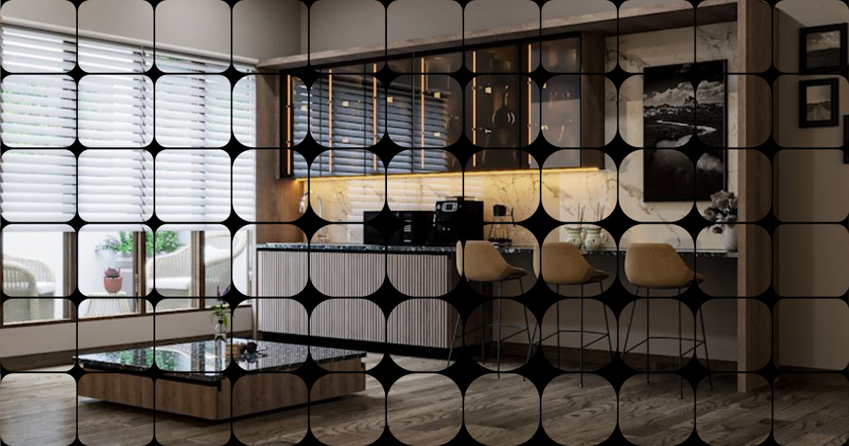 Modern Fluted Base Storage with Glass Shutter Enhancement