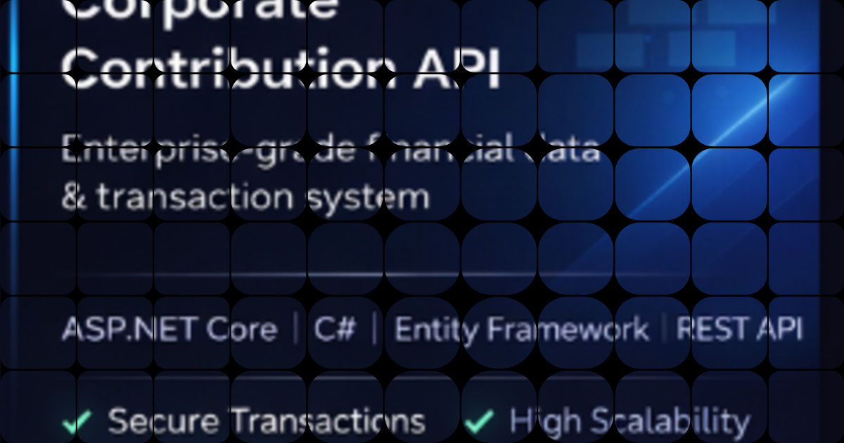 Enterprise-Grade Financial API for Secure Transaction Management