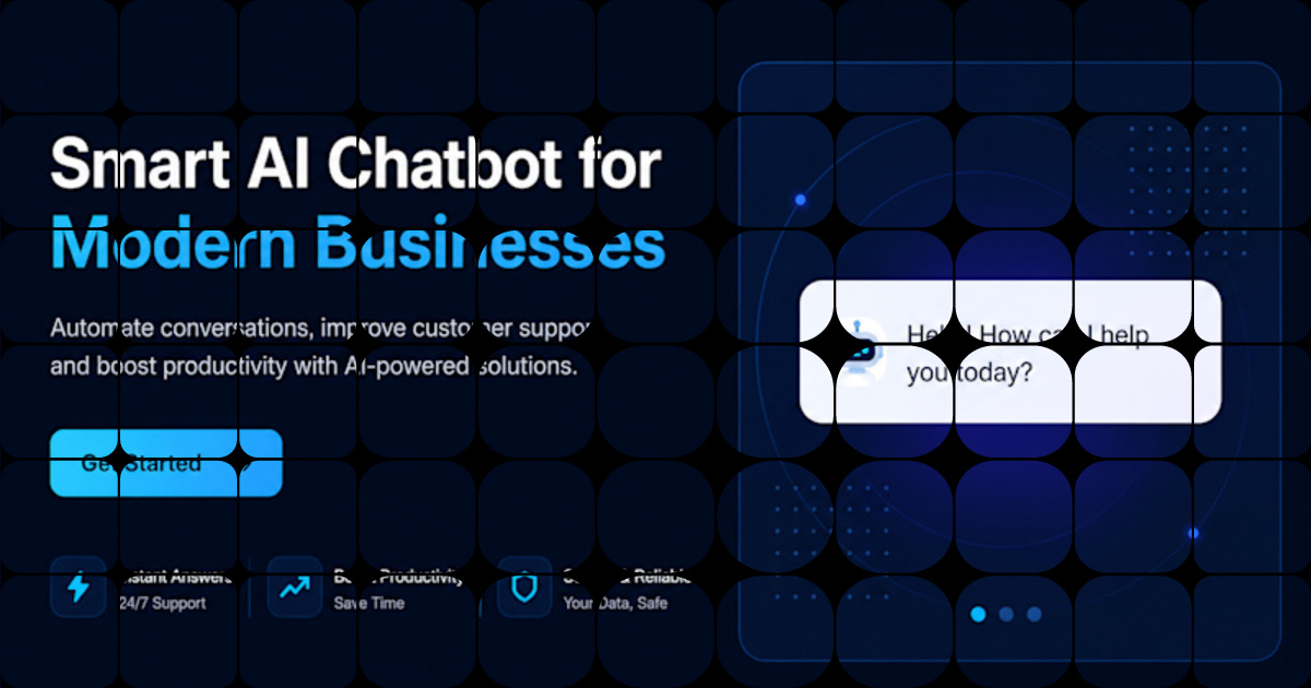 Expert AI Chatbot Landing Page Design for Your Business