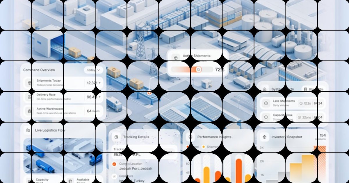 Supply Chain Management Dashboard — Logistics Tracking SaaS UI