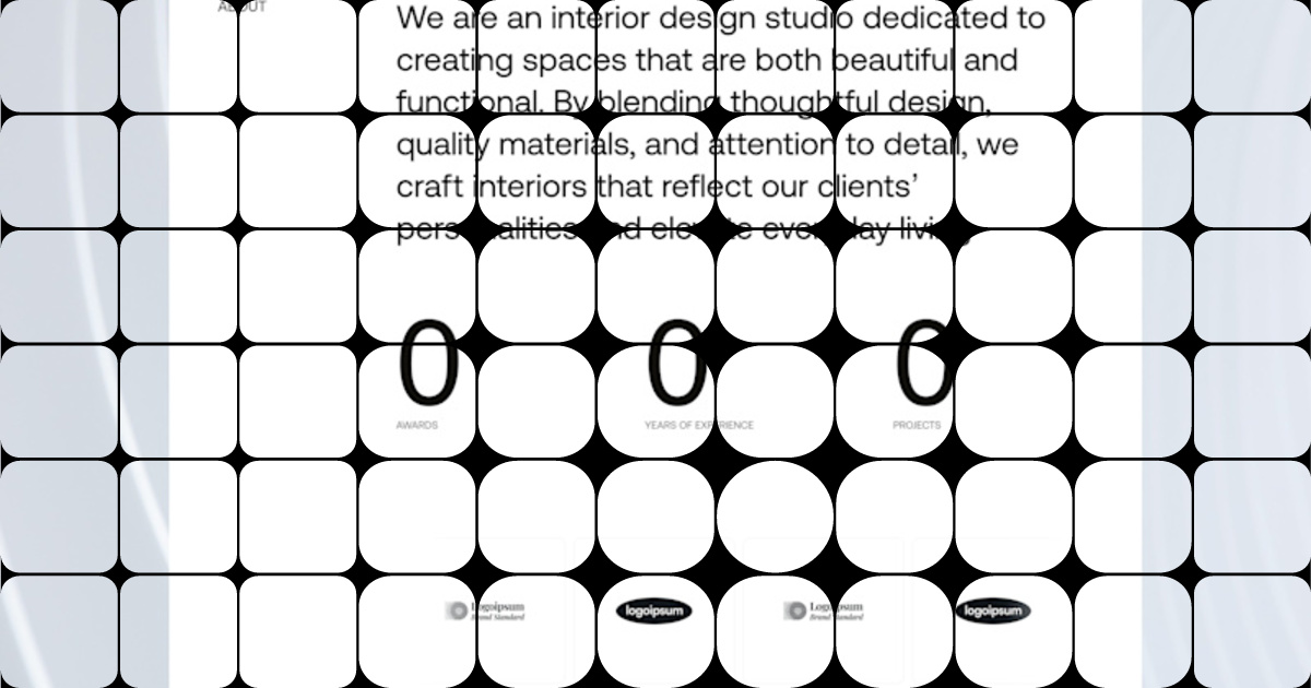 Interior Design Agency Website: Engaging UI/UX with Motion