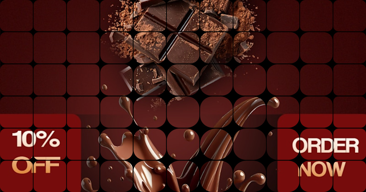 High-Impact Chocolate Ad Design for Premium Brand Appeal