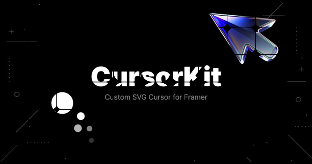CursorKit — Custom SVG Cursor for Framer