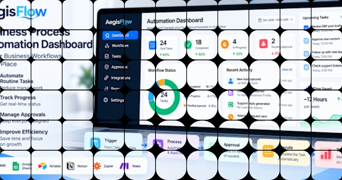 Automation Dashboard for Task Tracking and Approvals