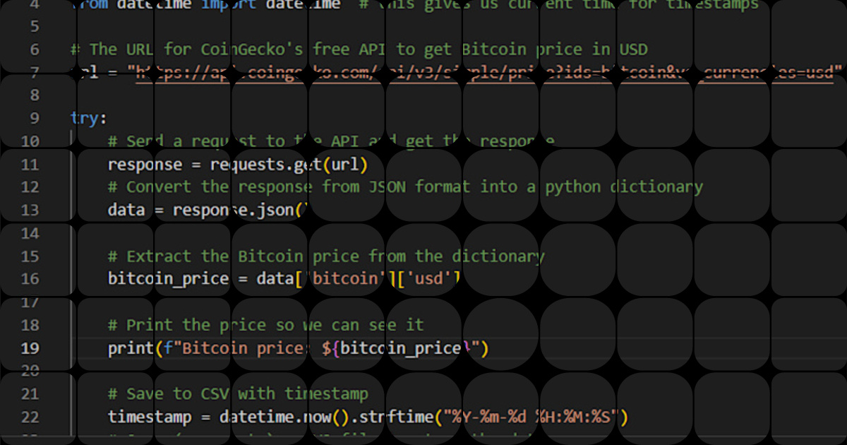 What it does: A Python script that fetches the live price of an asset ...