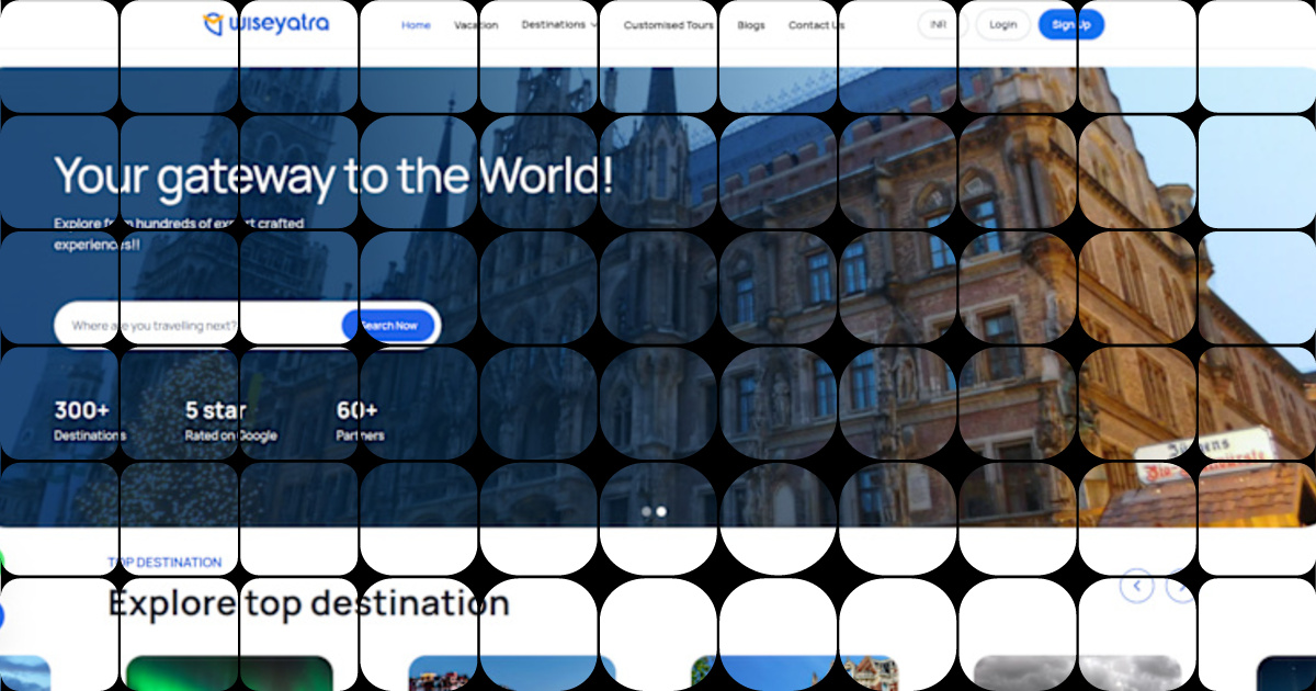 Professional Frontend Development for Travel App WiseYatra