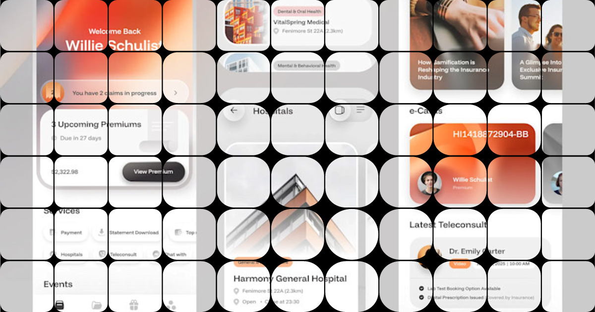 Professional Insurance Mobile App UI Design Services