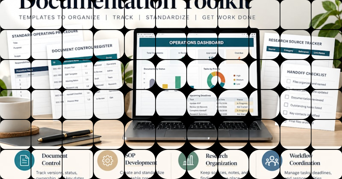 Business Documentation Toolkit for Organized Workflows