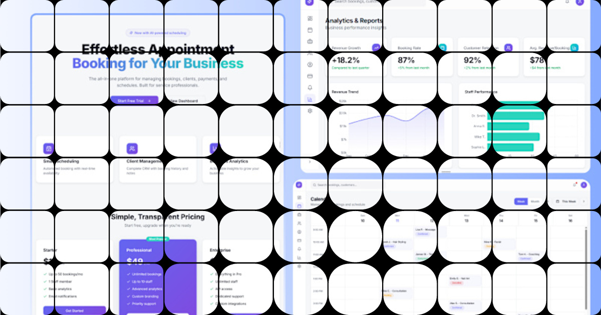 Appointment Booking System – SaaS B2B Application A scalable, high ...