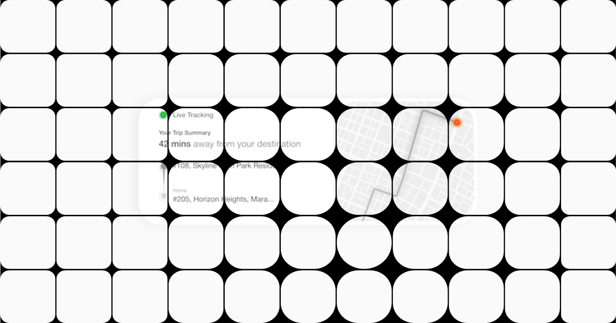 A tracker UI widget