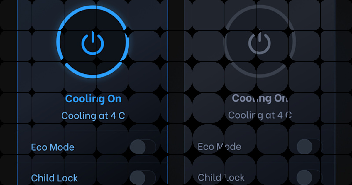 Innovative Smart Cooling Control UI Design - 100 Day Challenge