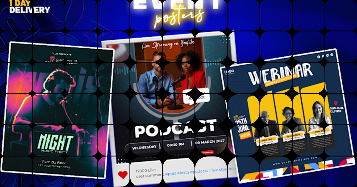 Modern Event Poster Design Services for Maximum Engagement