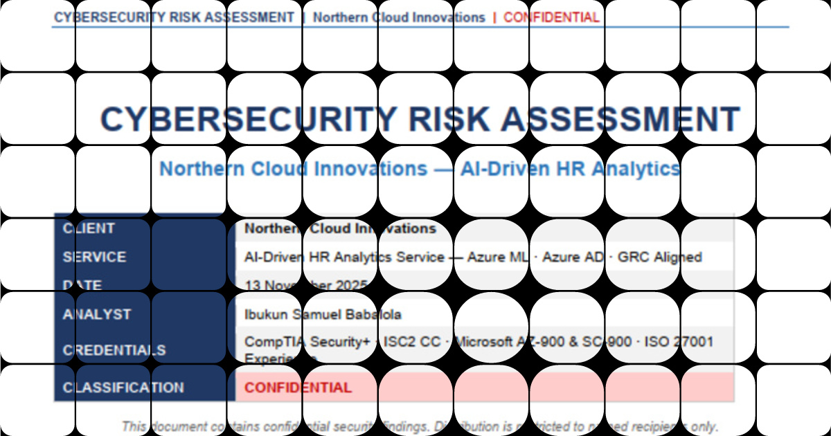 Comprehensive AI & Data Risk Assessment for HR Analytics Service