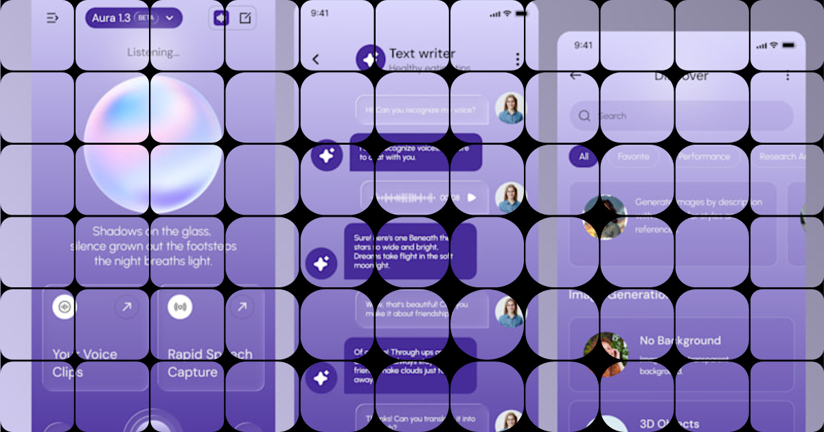 Futuristic AI Chat App UI Design for Enhanced User Engagement