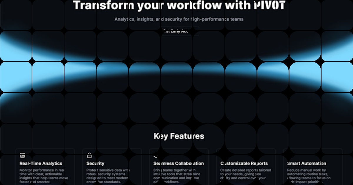 Discover Pivot: Clean, Responsive, Scalable UI Design