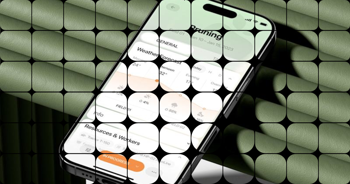 Innovative iOS App Design for Agricultural Process Monitoring
