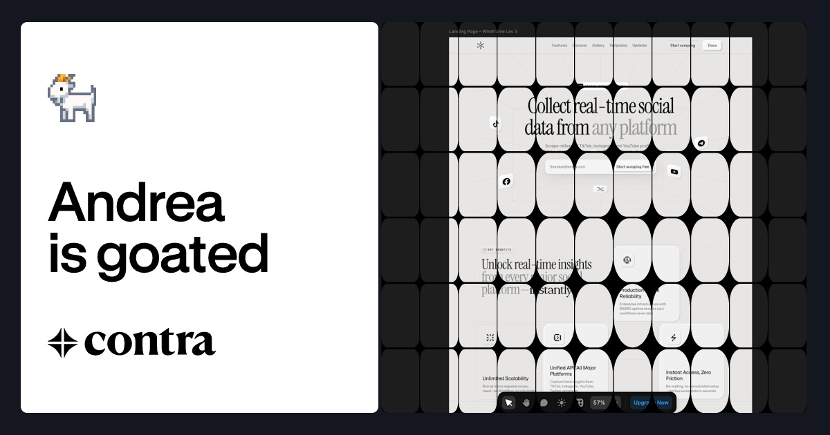 New project's strategy & wireframe progress Ending the week by ...