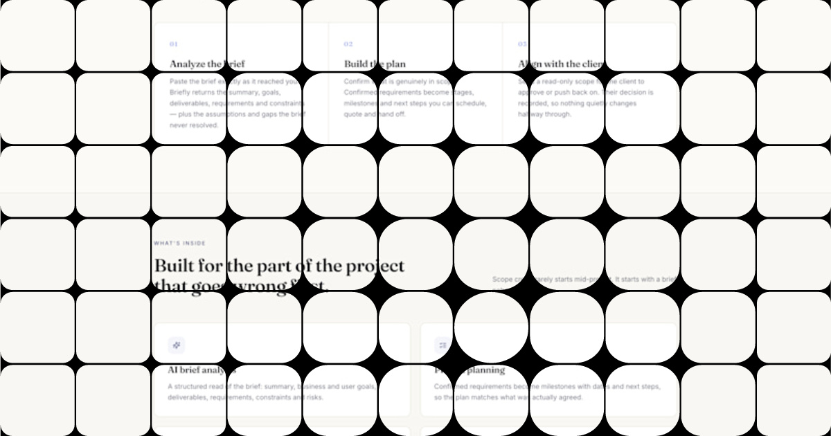 AI-Powered Workspace for Turning Messy Briefs into Project Plans