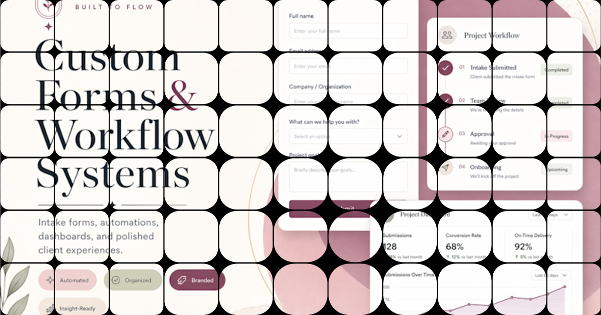 Streamlined Custom Forms & Workflows for Business Efficiency