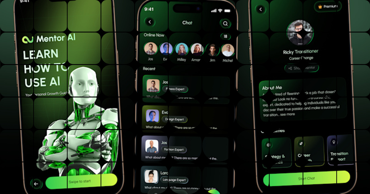 Mentor AI – Smart Learning & Chatbot Mobile App UI/UX Hello, Everyone ...