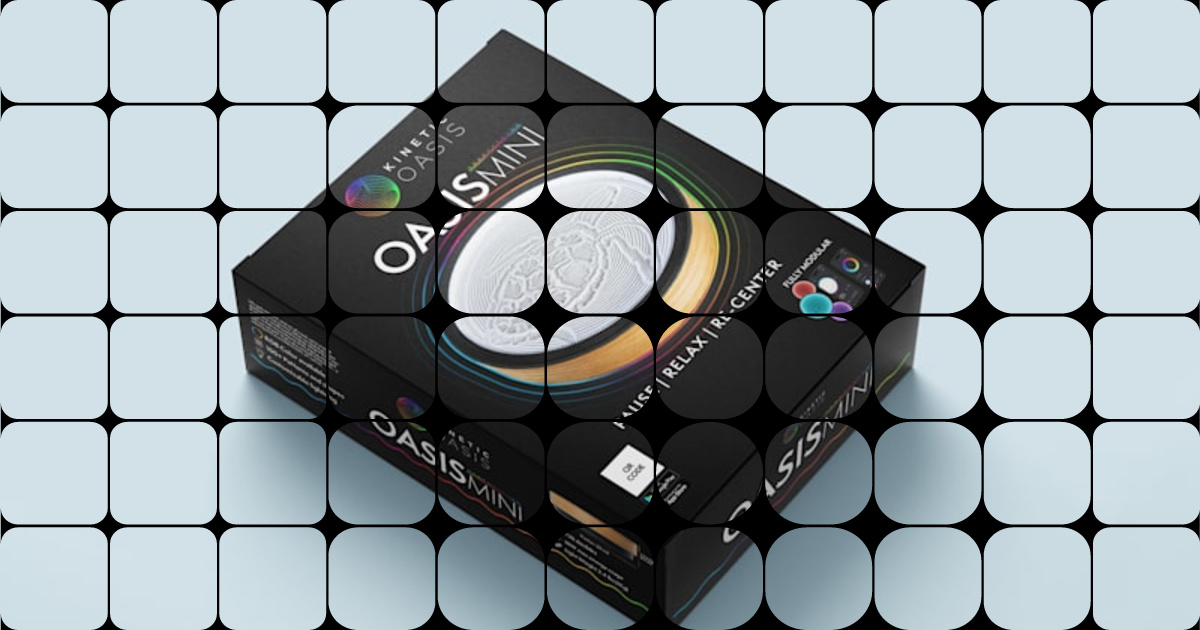 Expert Packaging Design for Oasis Mini - Kinetic Art Canvas
