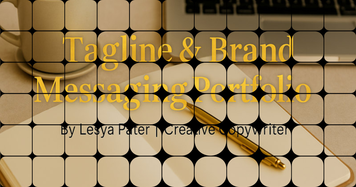 Turning ideas into words that speak, shine, and sell. 💛 Take a look ...