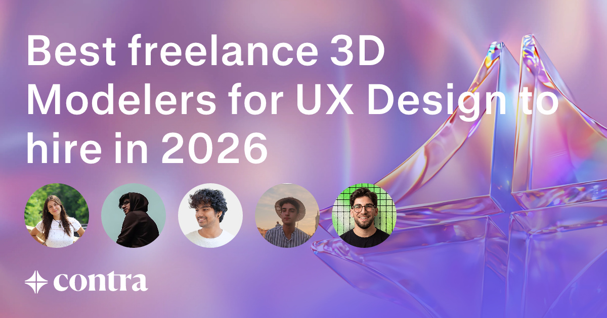 3D Modeling freelancers for UX Design