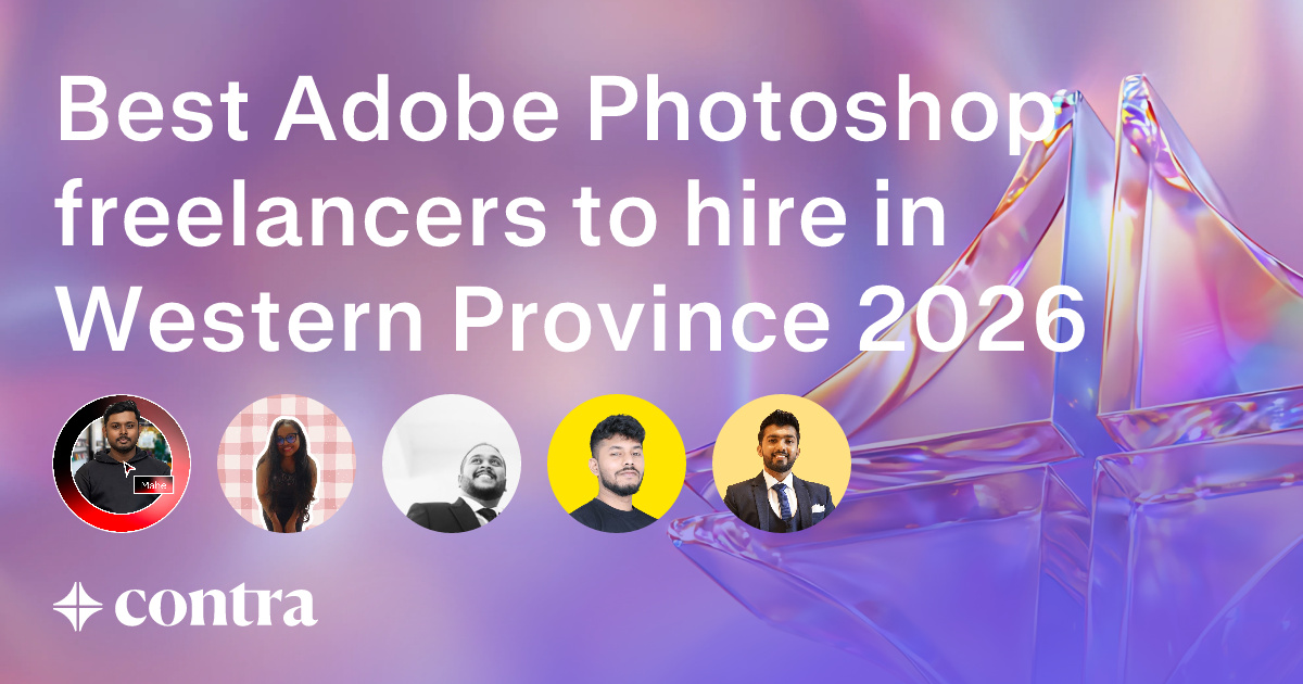 Adobe Photoshop freelancers in Western Province