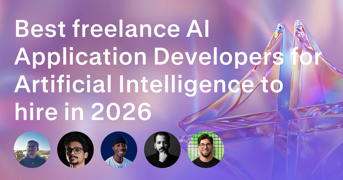 AI Application Development freelancers for Artificial Intelligence