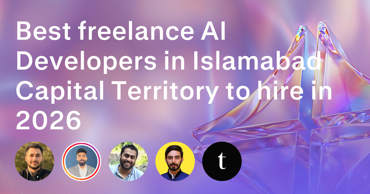 AI Development freelancers in Islamabad Capital Territory