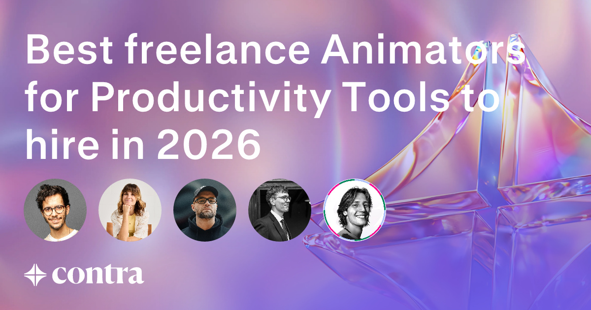 Animation freelancers for Productivity Tools