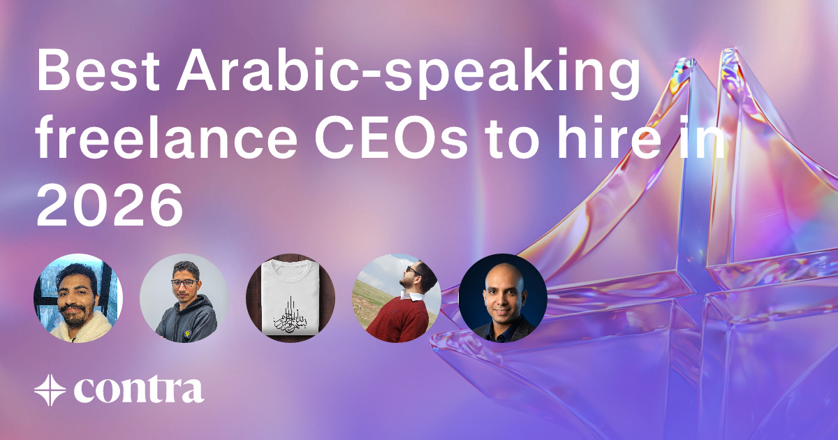 Arabic-speaking Executive Leadership freelancers