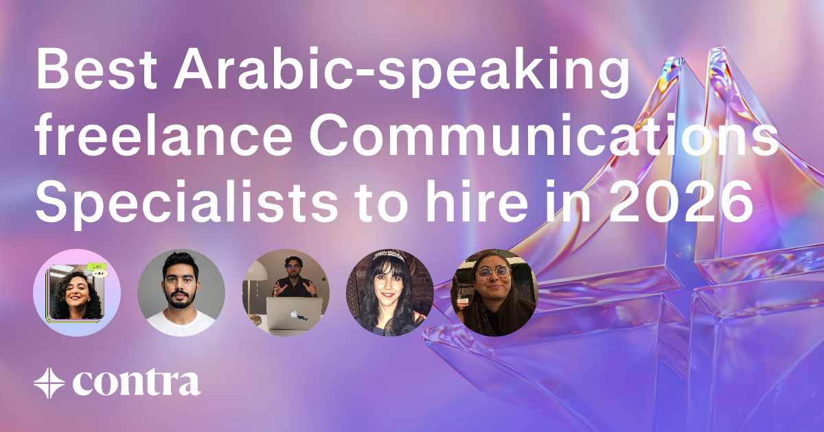 Arabic-speaking Communications freelancers