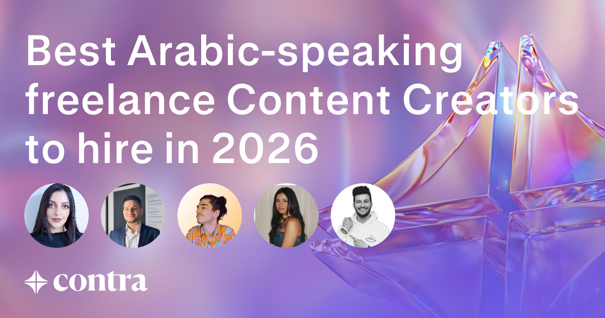 Arabic-speaking Content Creation freelancers