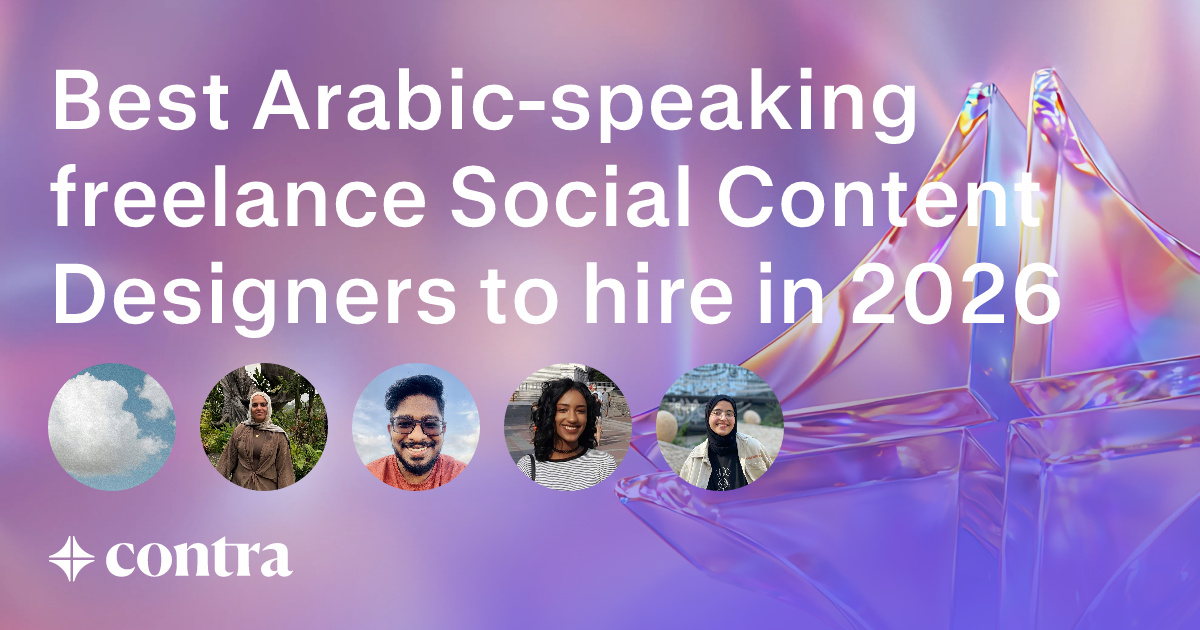 Arabic-speaking Social Content Design freelancers