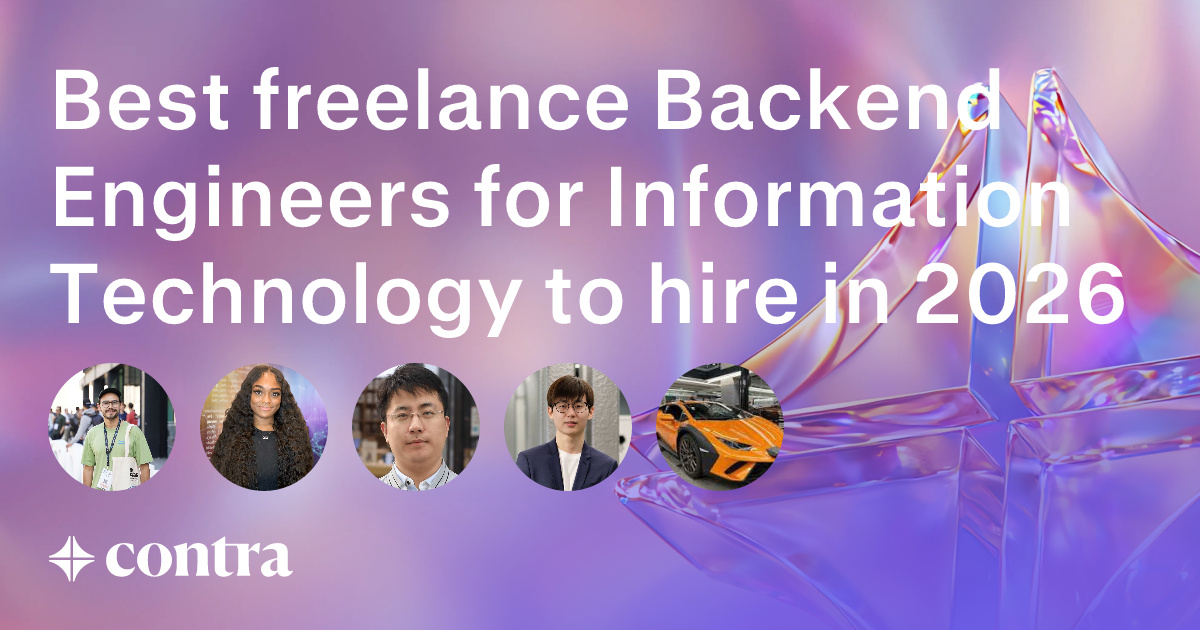 Backend Development freelancers for Information Technology