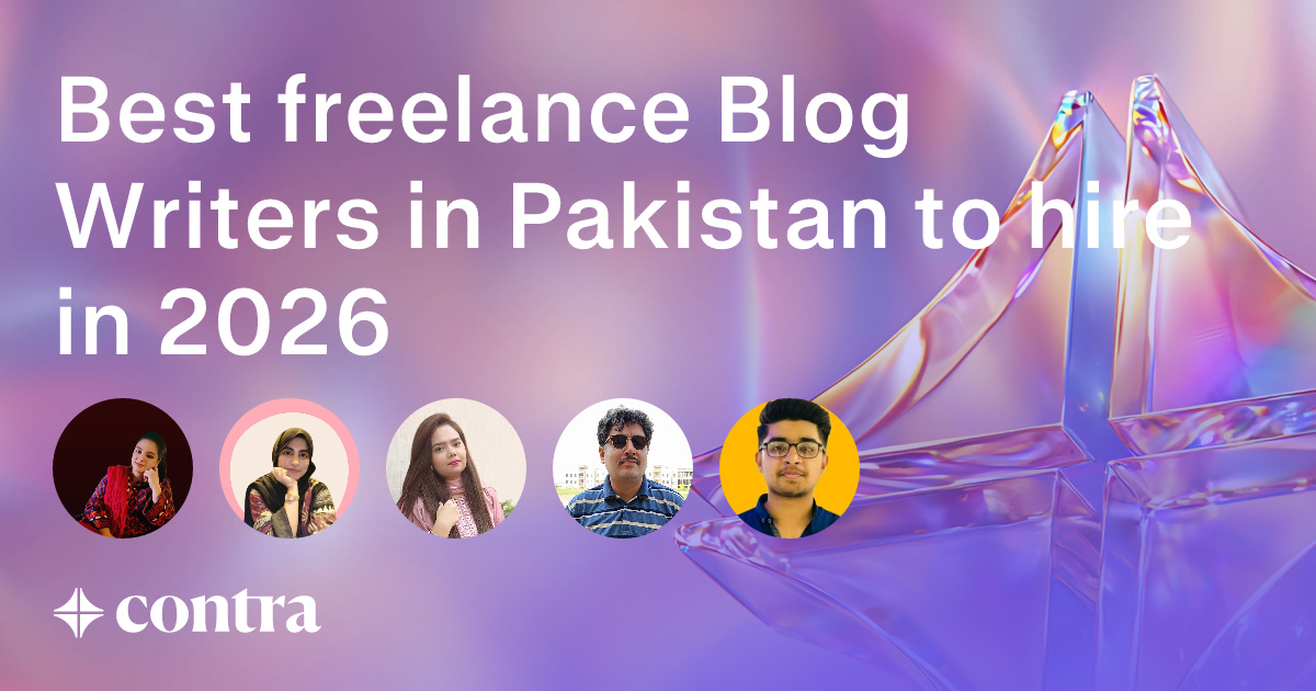 Blog Writing freelancers in Pakistan